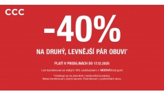 -40 % na druhý pár obuvi