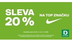 Sleva 20 % na top značku Nike