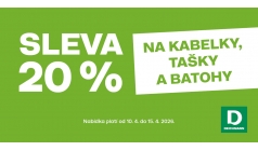 Sleva 20 % na kabelky, tašky a batohy