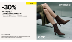 -30 % na druhý pár obuvi